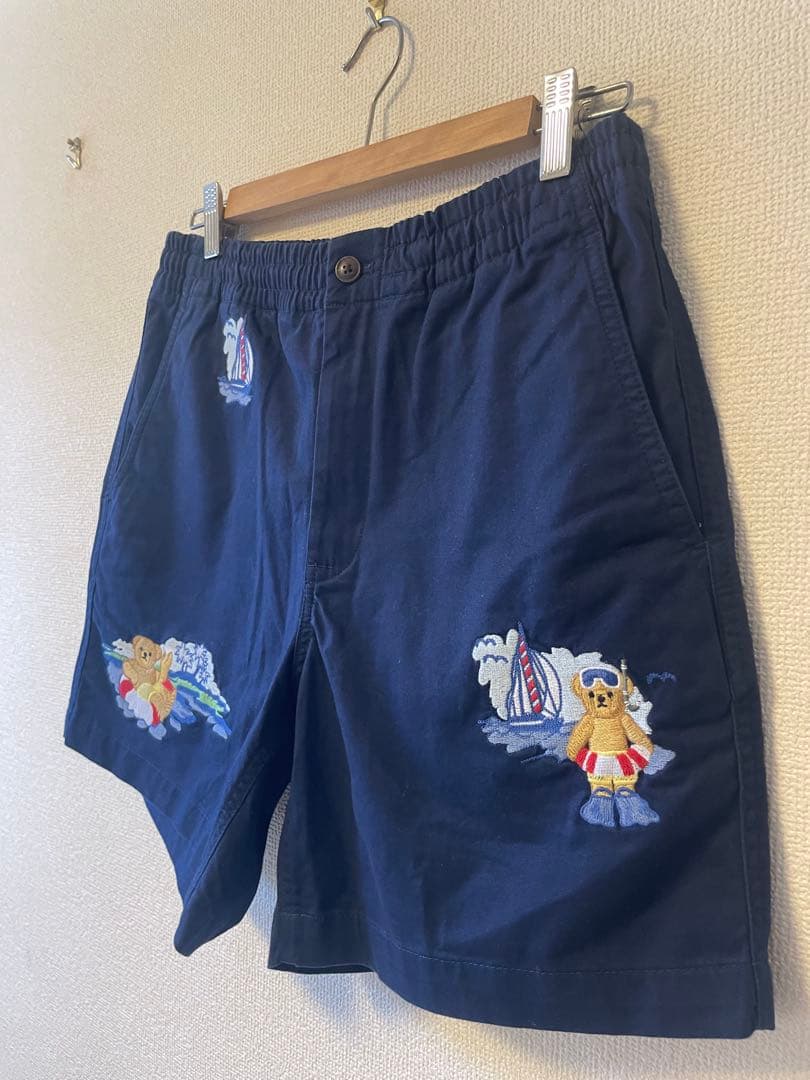 ほぼ未使用　Ralph Lauren ショートパンツ　ポロベア ポニー ネイビー