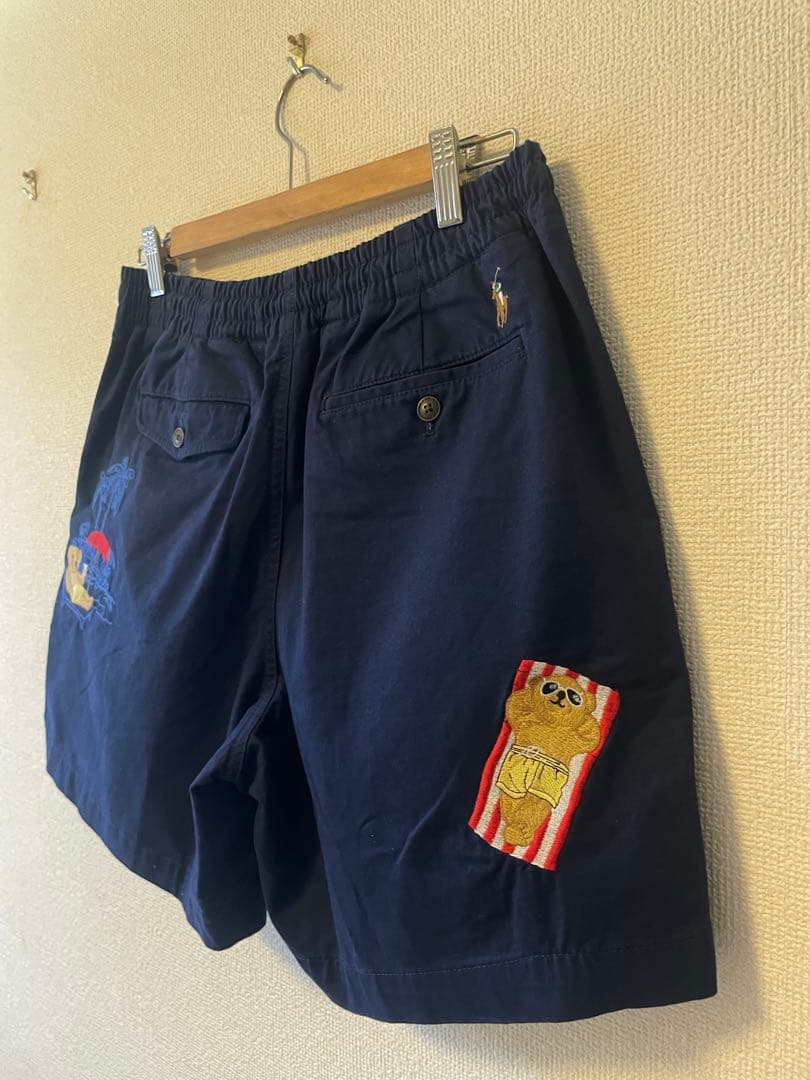 ほぼ未使用　Ralph Lauren ショートパンツ　ポロベア ポニー ネイビー
