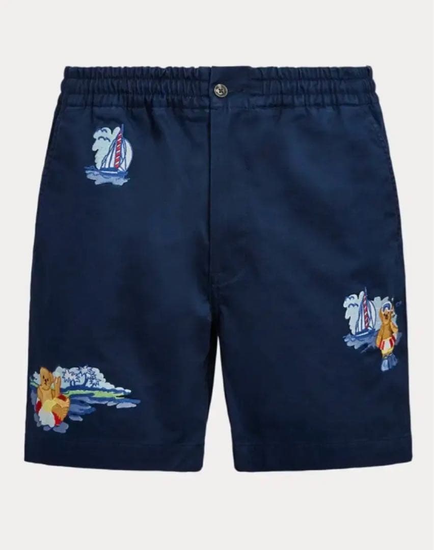 ほぼ未使用　Ralph Lauren ショートパンツ　ポロベア ポニー ネイビー