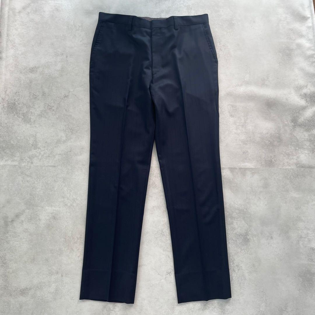 極美品✨エポカウォモ ビジネススーツ セットアップ 上下 2B 紺茶 50 XL