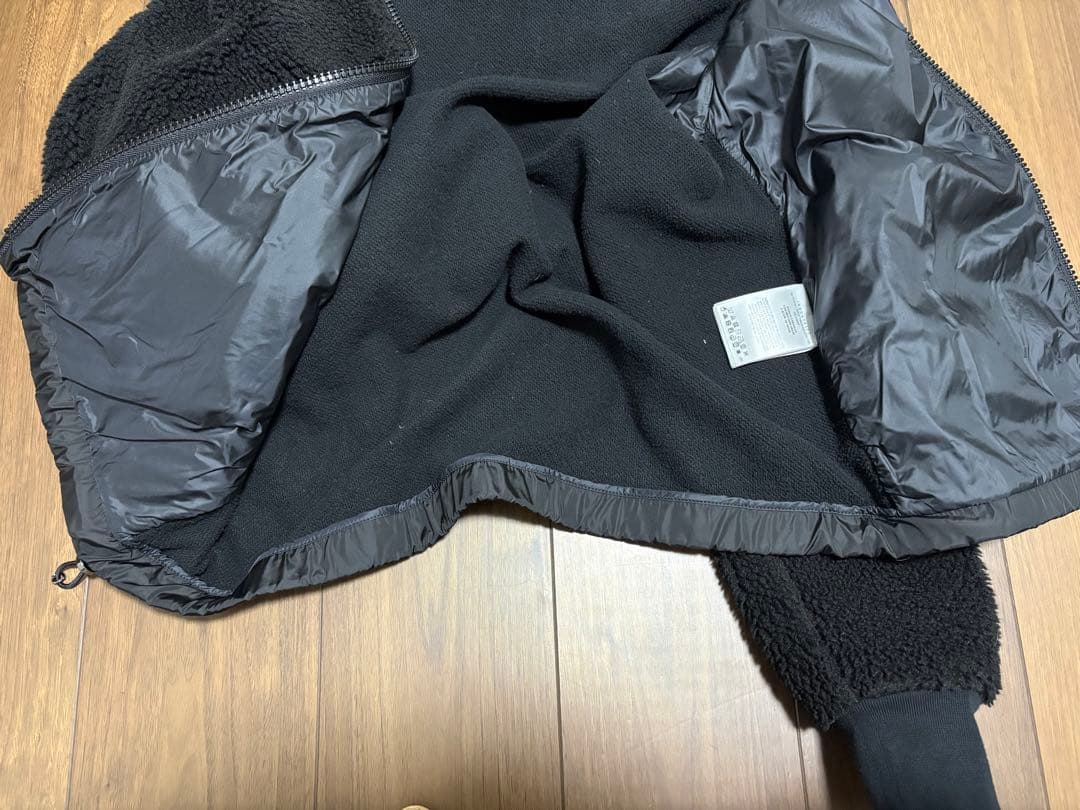 モンクレール ボアパーカー MAGLIA CARDIGAN Mサイズ 黒