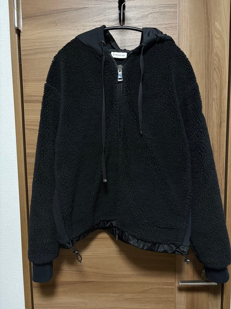 モンクレール ボアパーカー MAGLIA CARDIGAN Mサイズ 黒