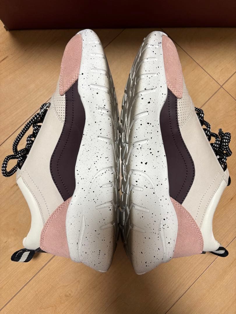 BALLY カジュアルスニーカー ホワイト/ピンク　スエード　厚底　37