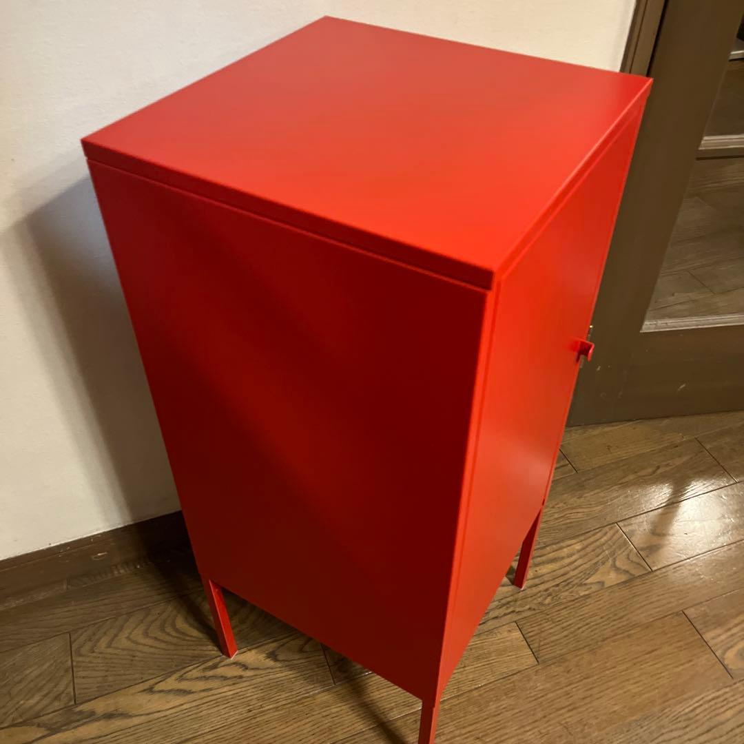 IKEA キャビネット LIXHULT リックスフルト 廃盤　　レッド　赤