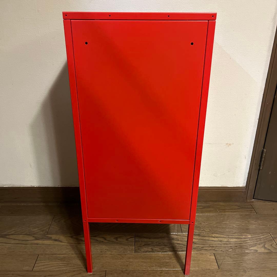 IKEA キャビネット LIXHULT リックスフルト 廃盤　　レッド　赤