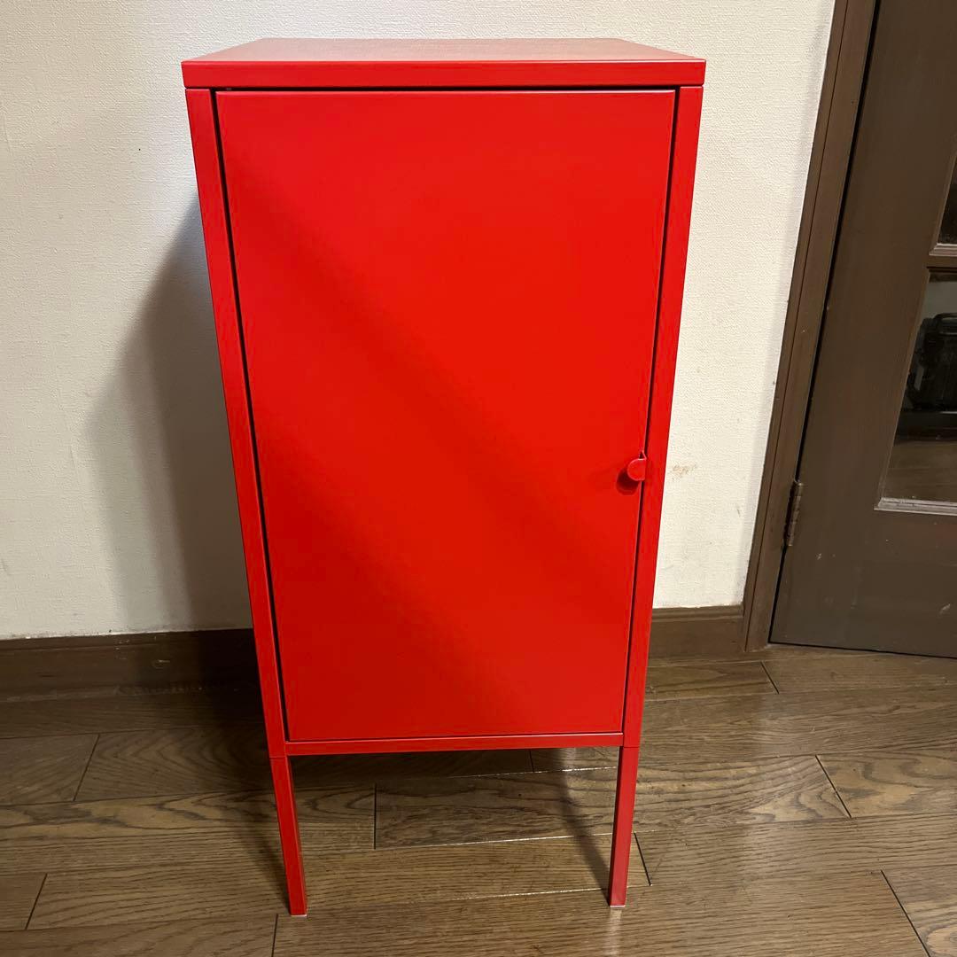 IKEA キャビネット LIXHULT リックスフルト 廃盤　　レッド　赤