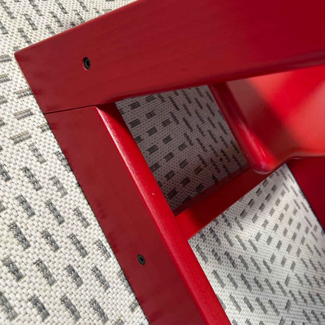 【大人気】STOKKE トリップトラップ ベビーセット付き 赤