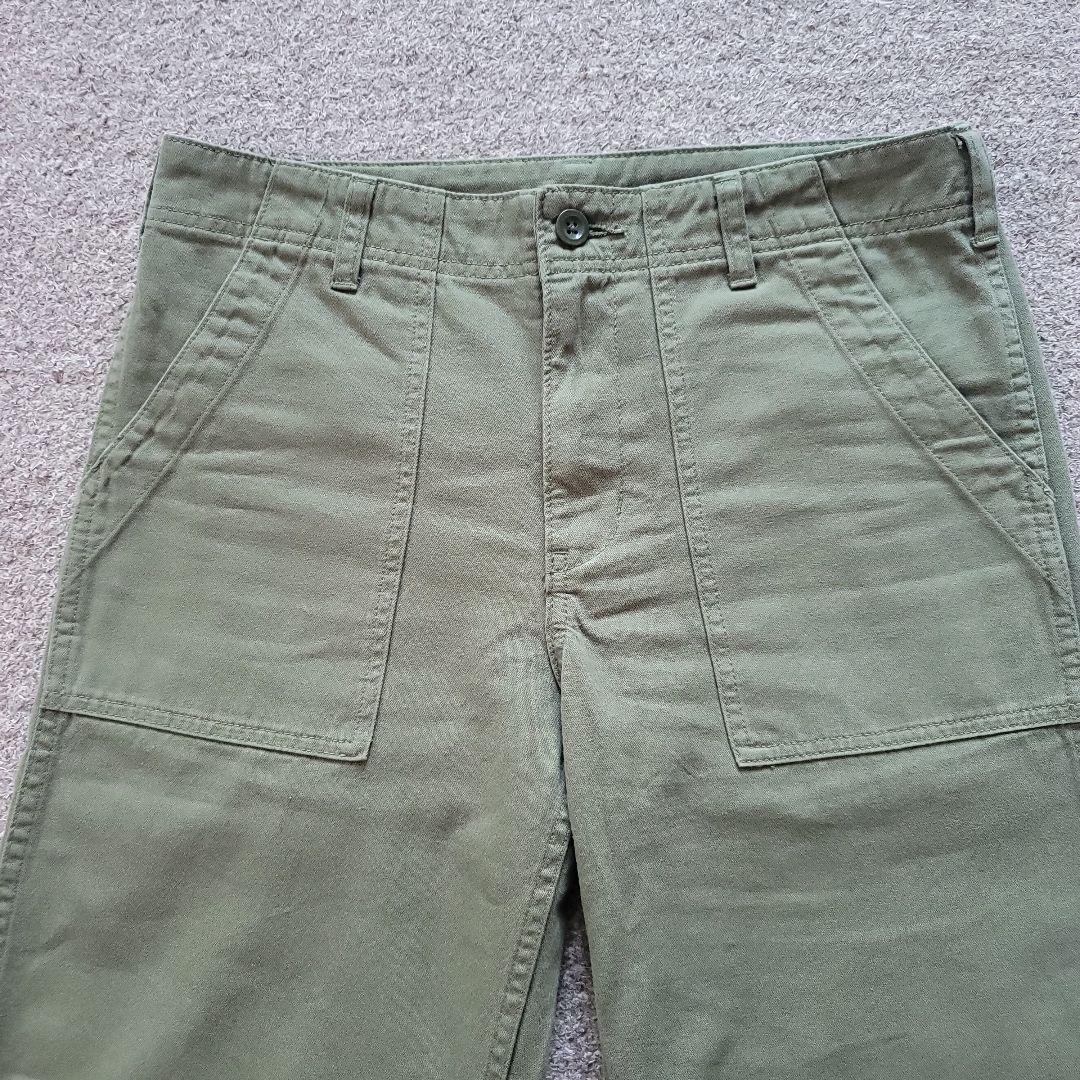 スピックアンドスパン ルーズベイカーパンツ カーキ 36サイズ