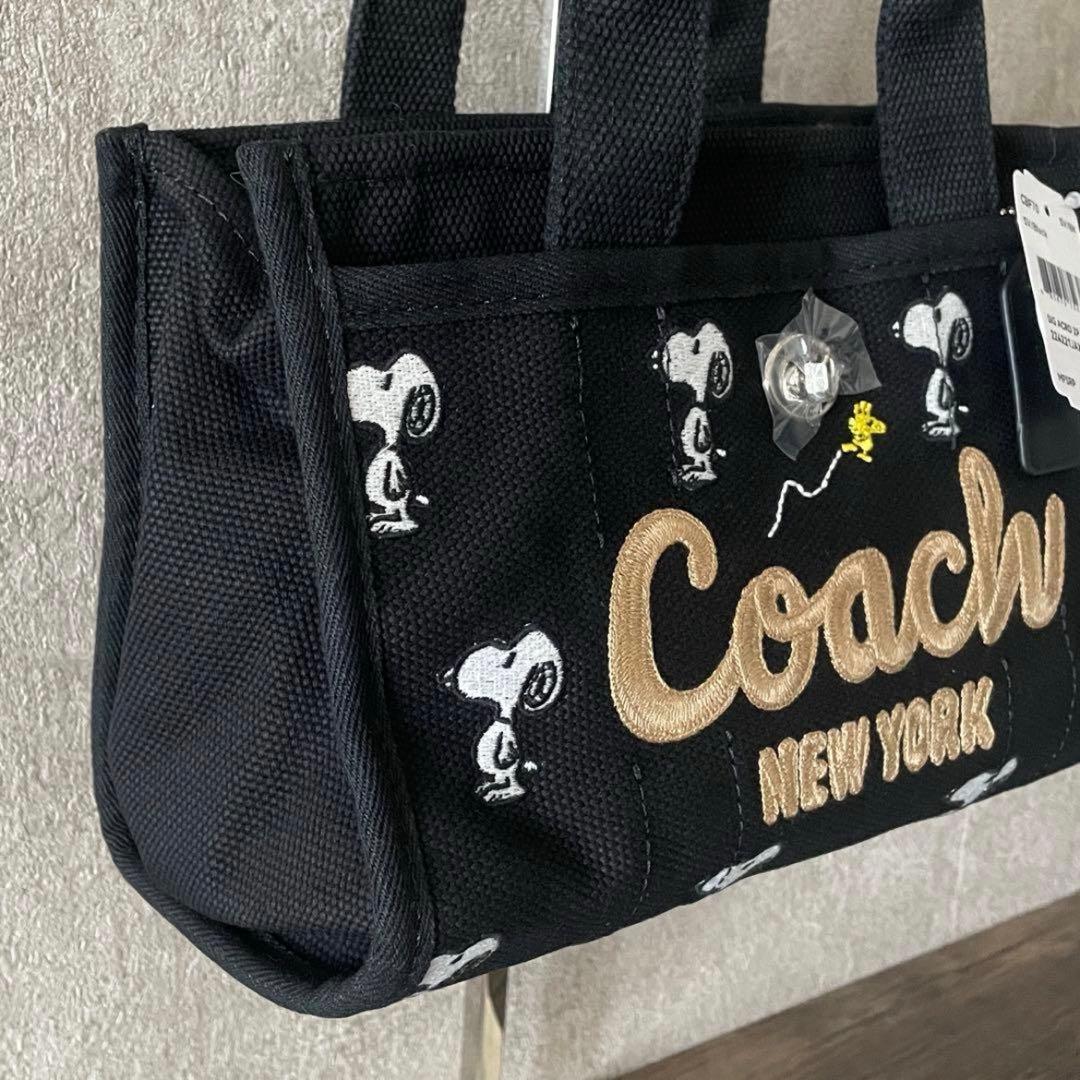 Coach スヌーピー柄 ミニトートバッグ