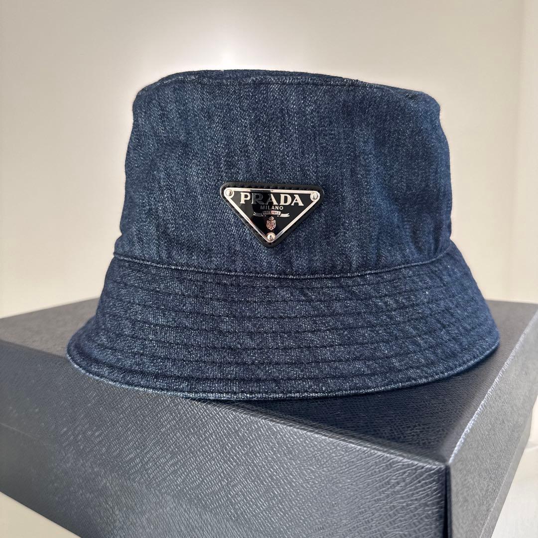 PRADA プラダ バゲットハット　デニム　L 59