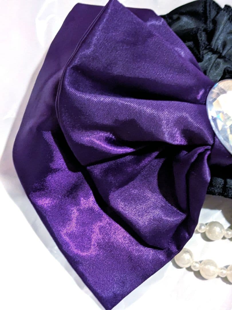 新品未使用 おりぼん パール ハートチャーム付きガーター