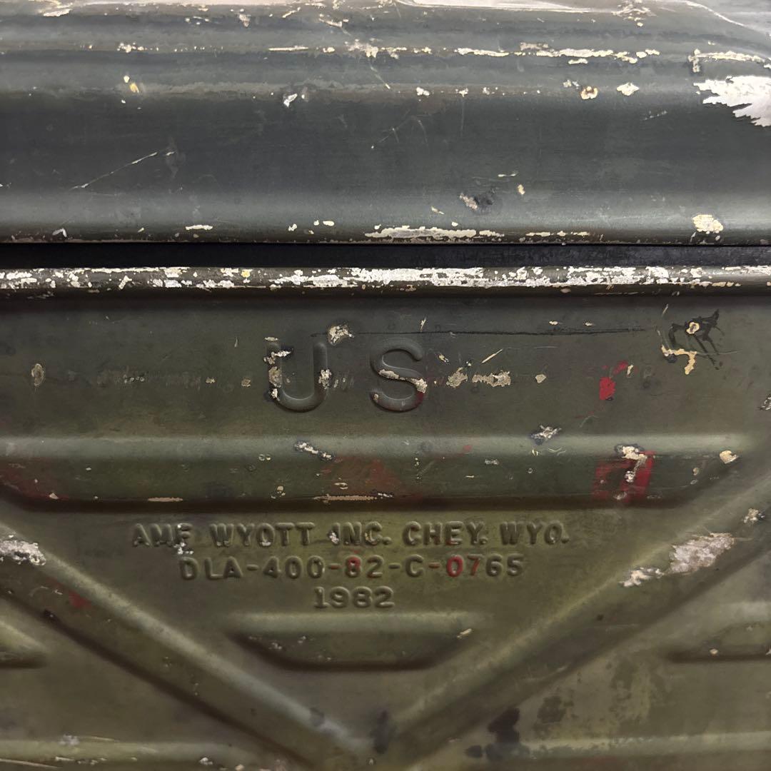 80s 米軍　実物　フードコンテナ ODグリーン 送料無料　①