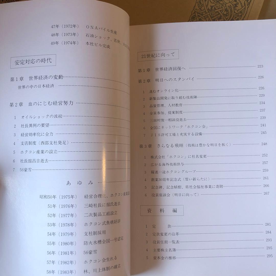 ★れ 非売品 ホクコン 三十年史 30年 / 株式会社ホクコン