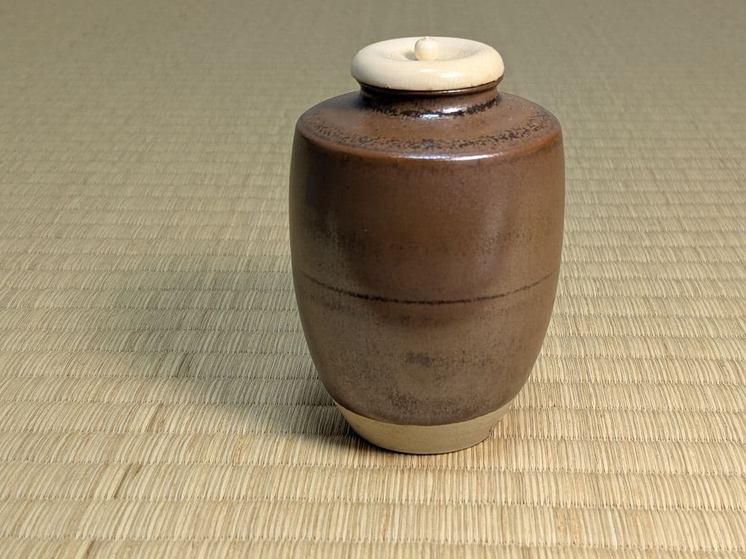 上野焼＆尾戸焼　肩衝茶入セット　熊谷光甫　土居庄次　２つセット