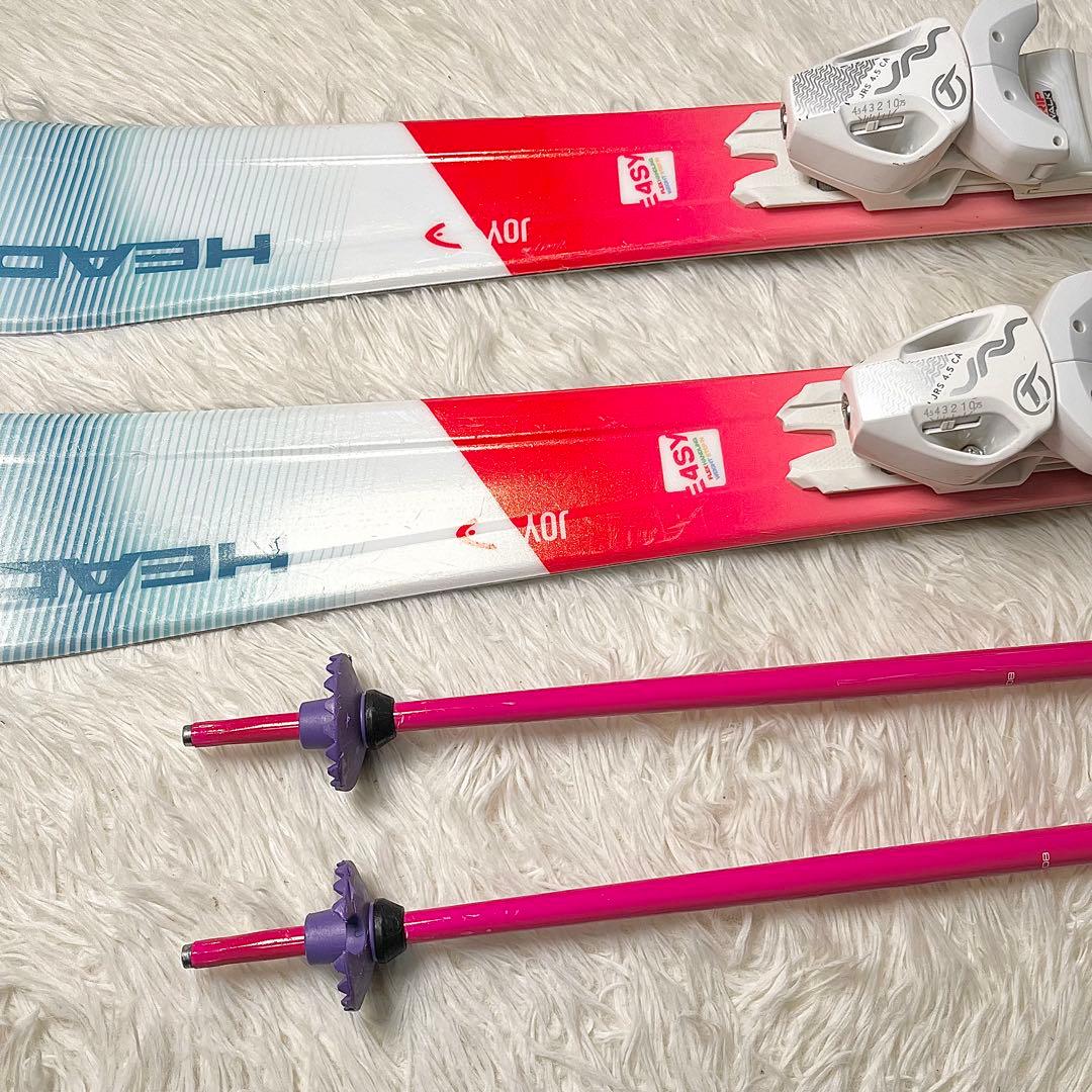 【セット】HEAD ジュニア スキー板 107cm ＋ LEKI ポール85cm