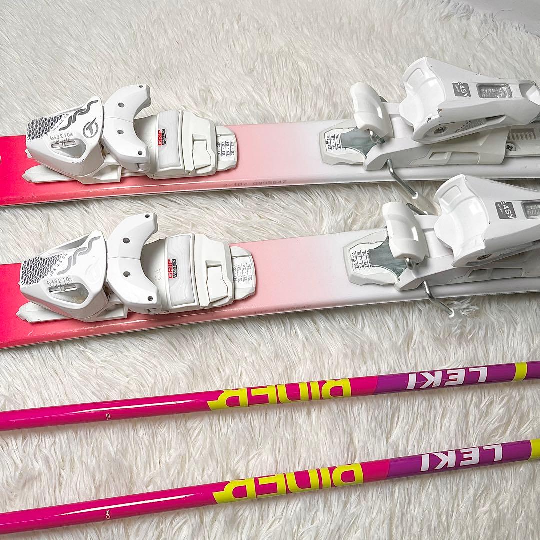 【セット】HEAD ジュニア スキー板 107cm ＋ LEKI ポール85cm