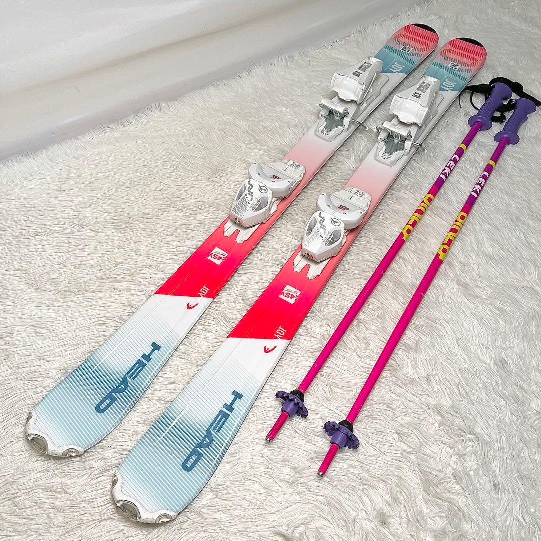 【セット】HEAD ジュニア スキー板 107cm ＋ LEKI ポール85cm