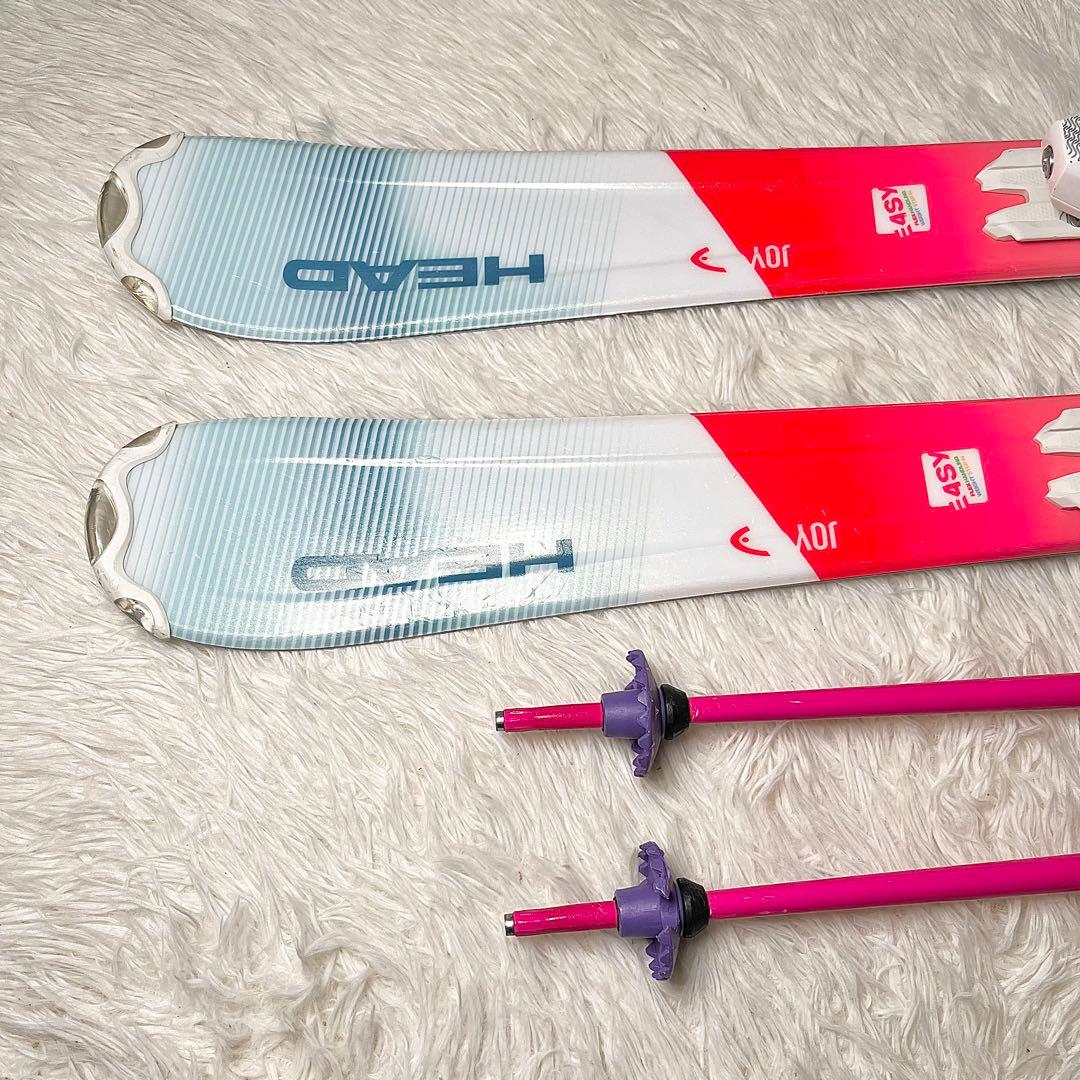 【セット】HEAD ジュニア スキー板 107cm ＋ LEKI ポール85cm