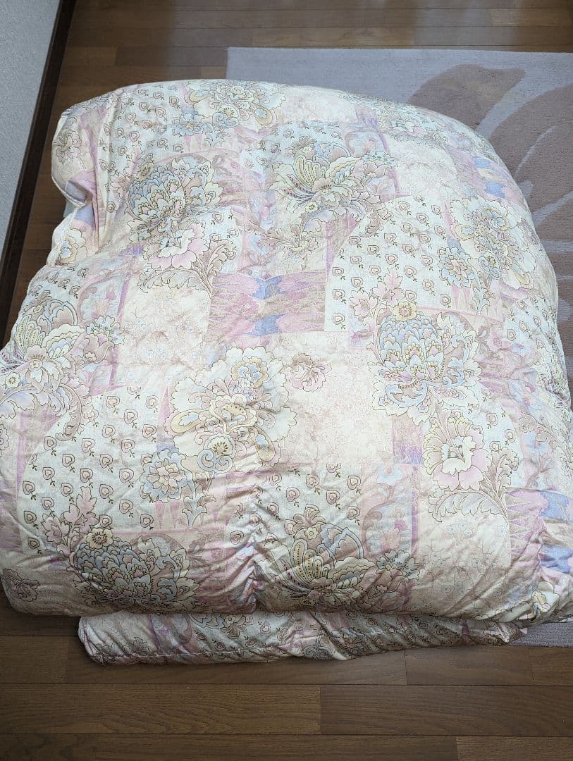 羽毛布団 ダブルサイズ 古都の華 ホワイトグースダウン95％絹