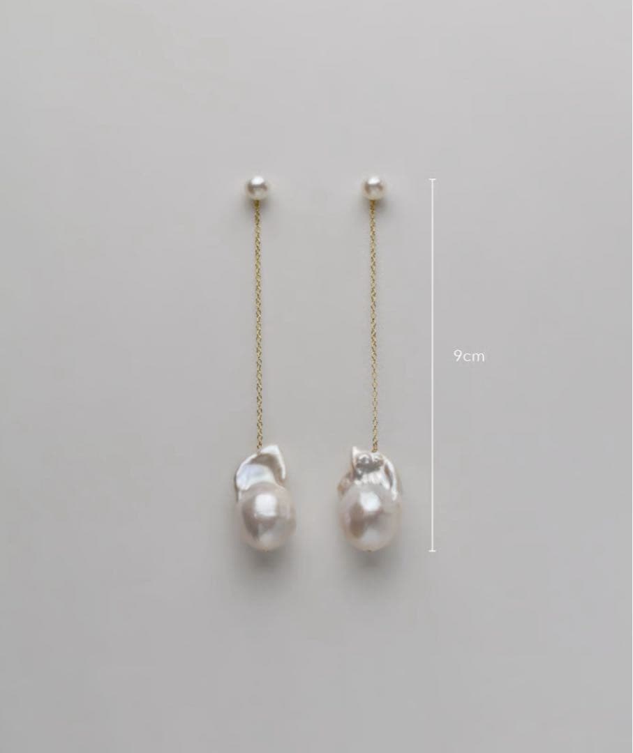 【美品】ripsalis fall〈pearl top〉 9cm ゴールド
