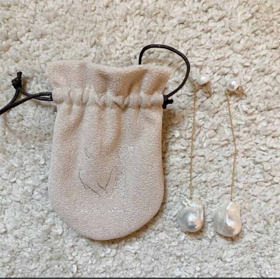 【美品】ripsalis fall〈pearl top〉 9cm ゴールド