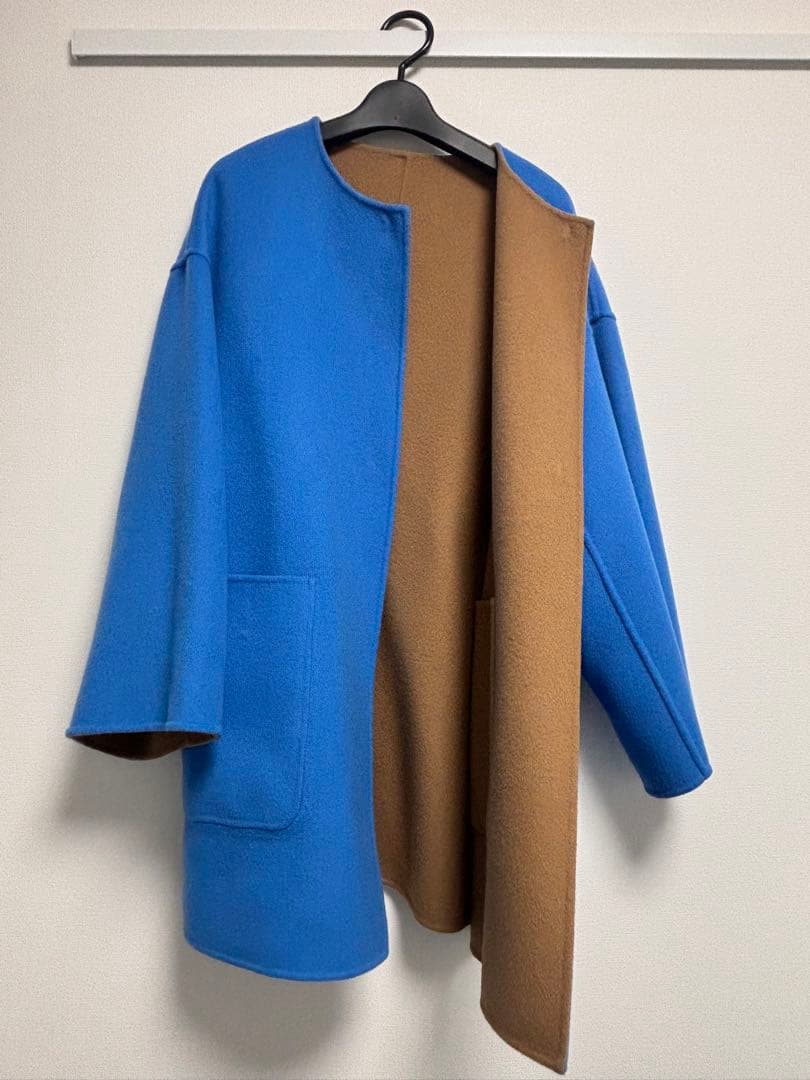 UNITED ARROWS バイカラー リバー ミドルコート 36