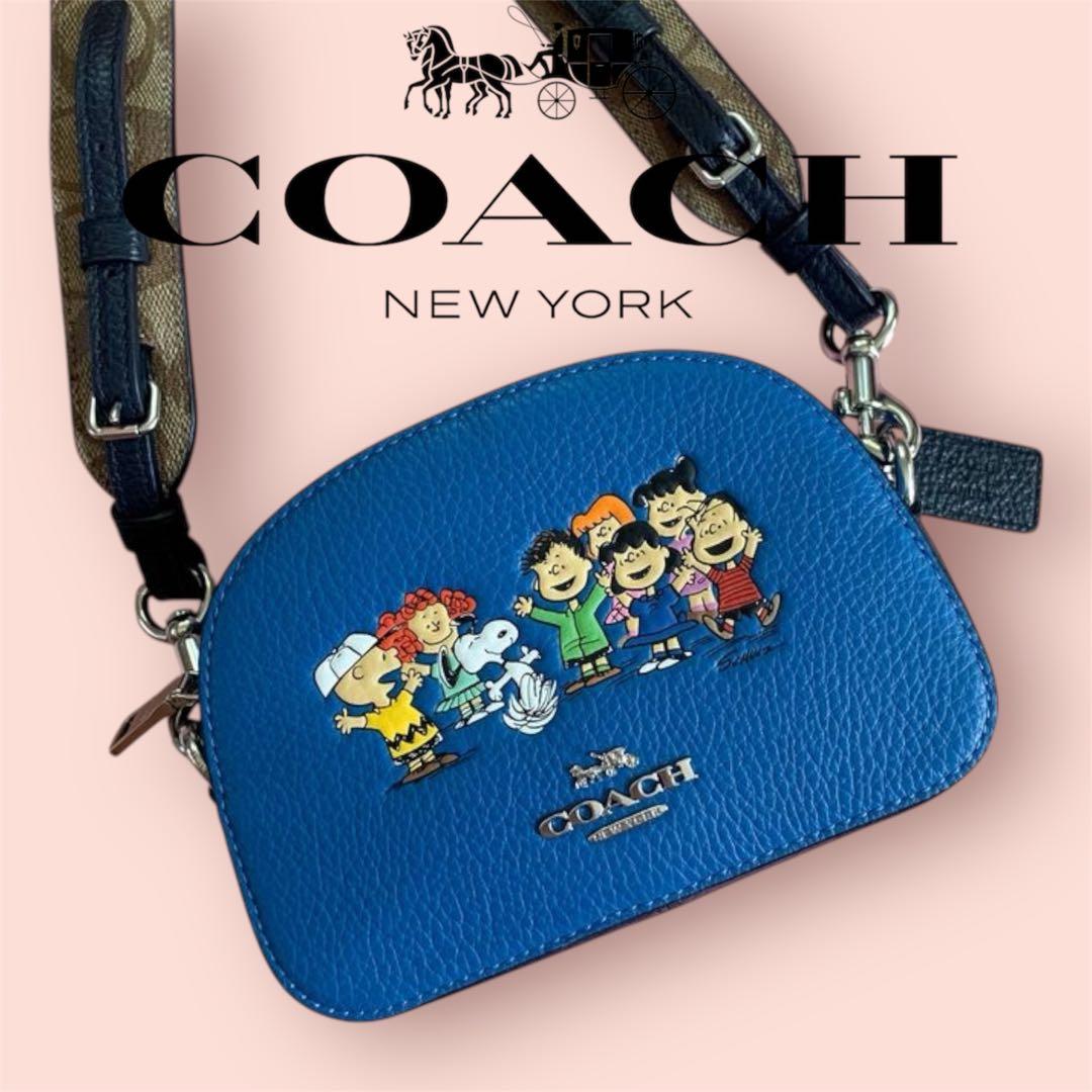 り*ご様 [美品] ❤️COACH❤️SNOOPY ピーナッツキャラクター ショ