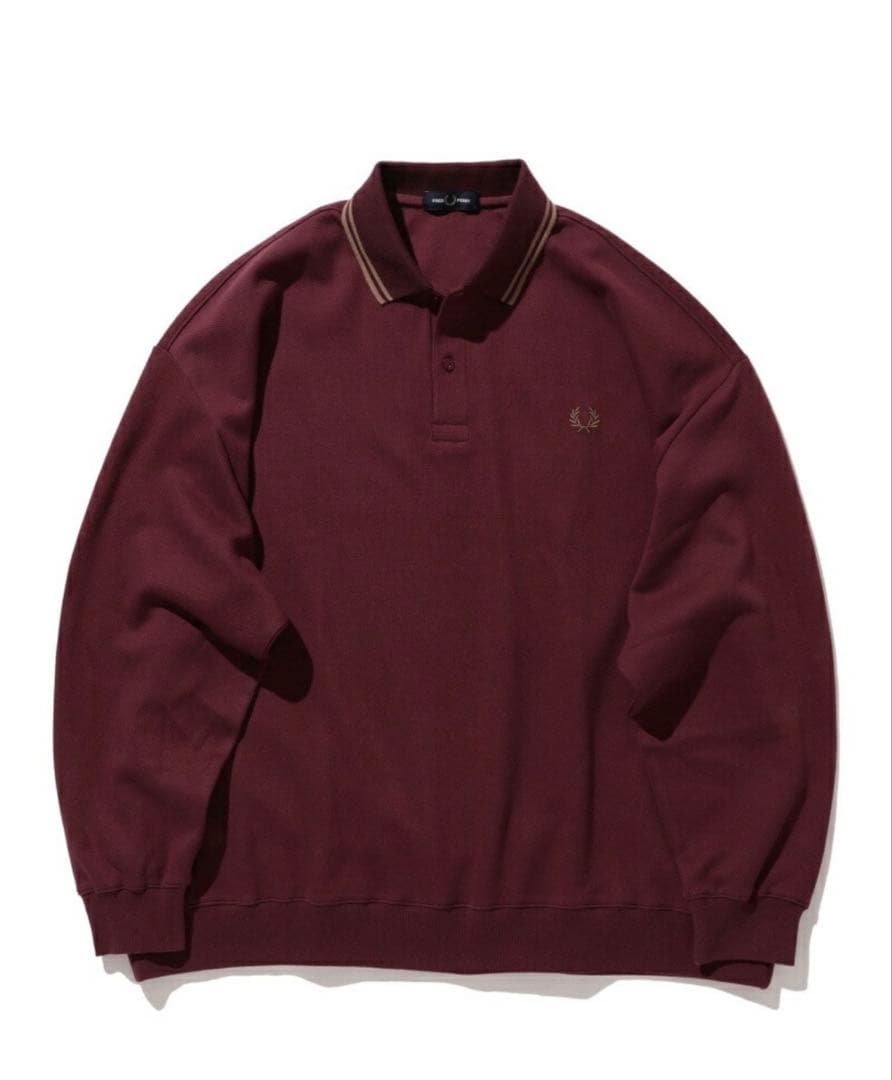 G*！様 BEAMS別注 フレッドペリーピケ ロングスリーブ ポロシャツL