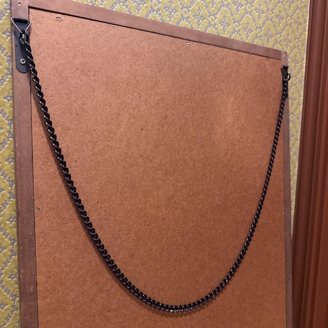 イタリア製 チーク材 ウォールミラー 壁掛け鏡 アンティーク ヴィンテージ