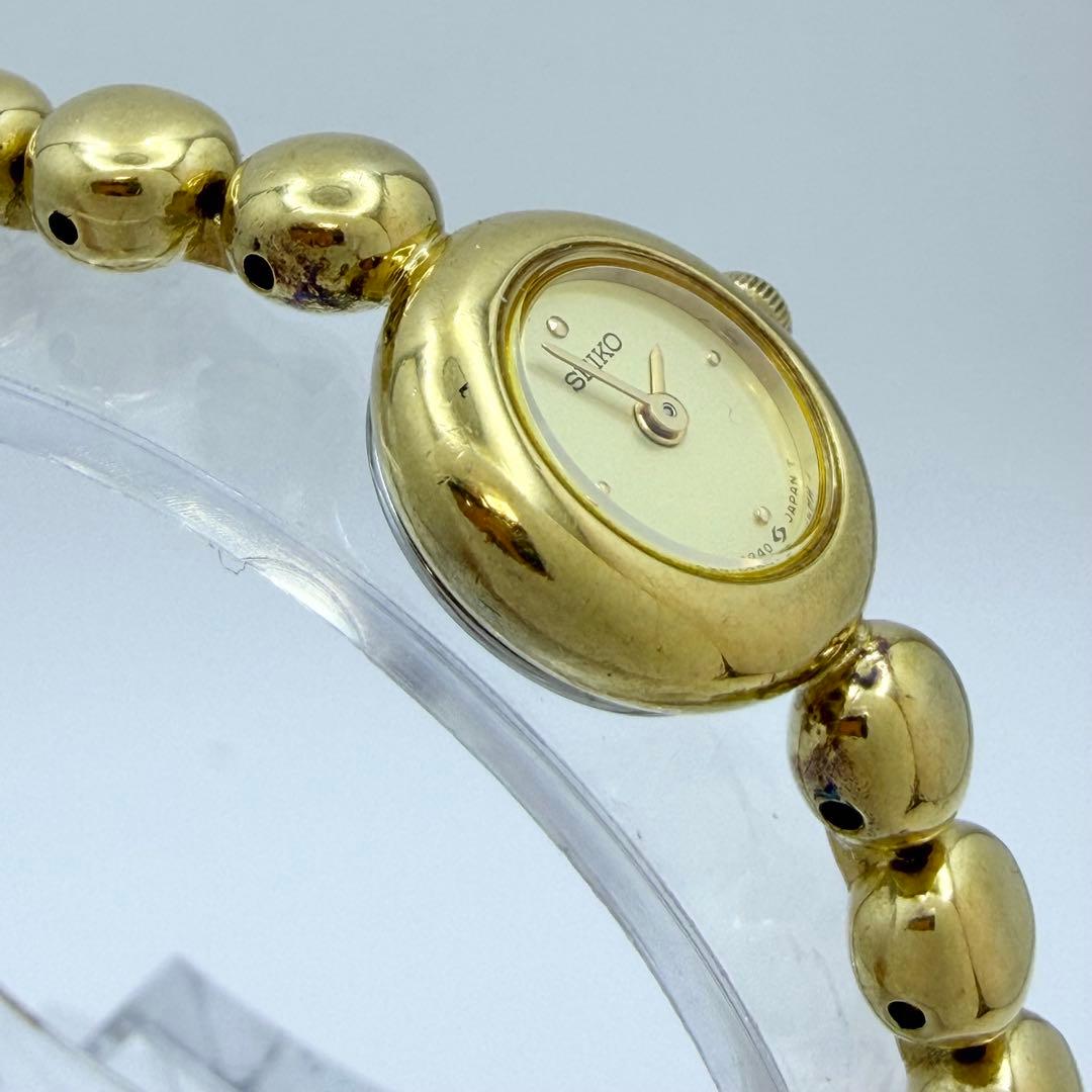 【稼働 新品電池】セイコー レディース クォーツ 腕時計 1E20-0070