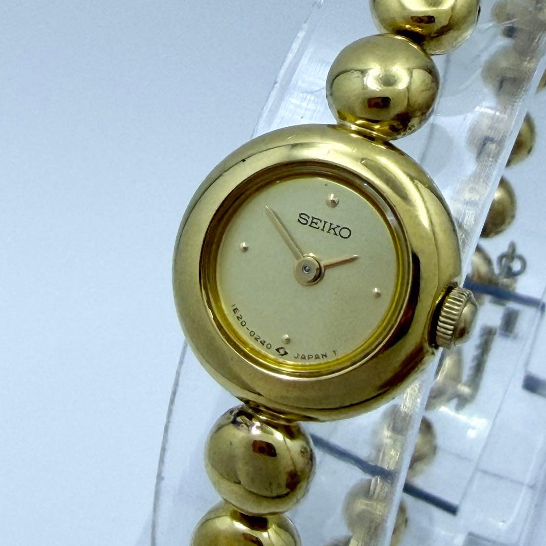 【稼働 新品電池】セイコー レディース クォーツ 腕時計 1E20-0070