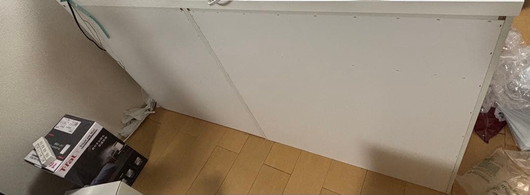 [QP]キッチンカウンター ホワイト ニトリ　食器棚