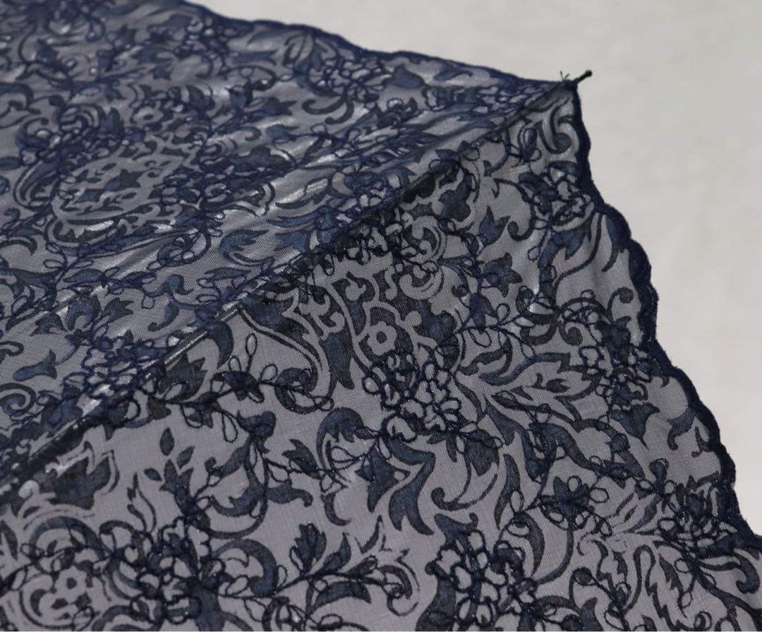 《Sorcie Renom》新品 日本製 全体豪華刺繍 晴雨兼用折りたたみ傘
