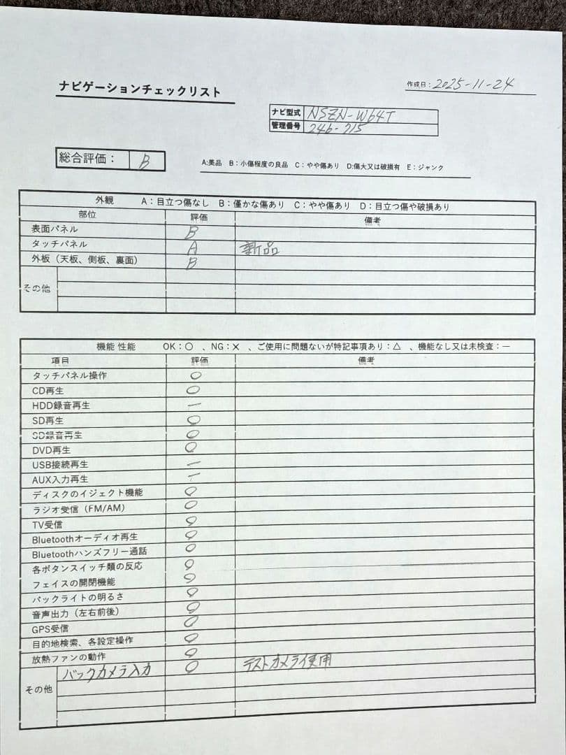 タッチ新!2018年更新地図★トヨタ NSZN-W64T BT・地デジ★動作良好