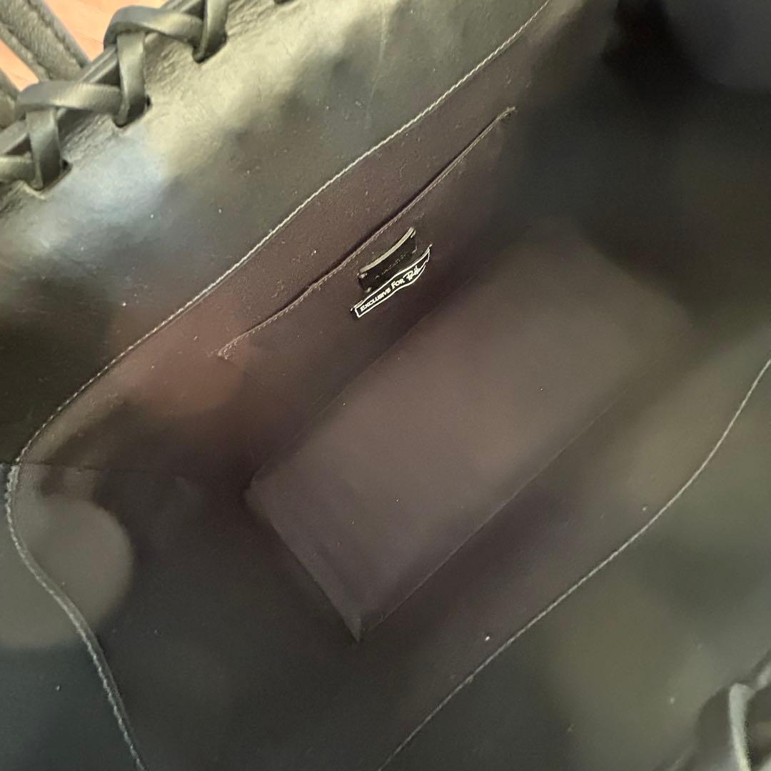 ア ヴァケーション×ロンハーマン別注 ラタンバッグ Mブラック 半額以下です。