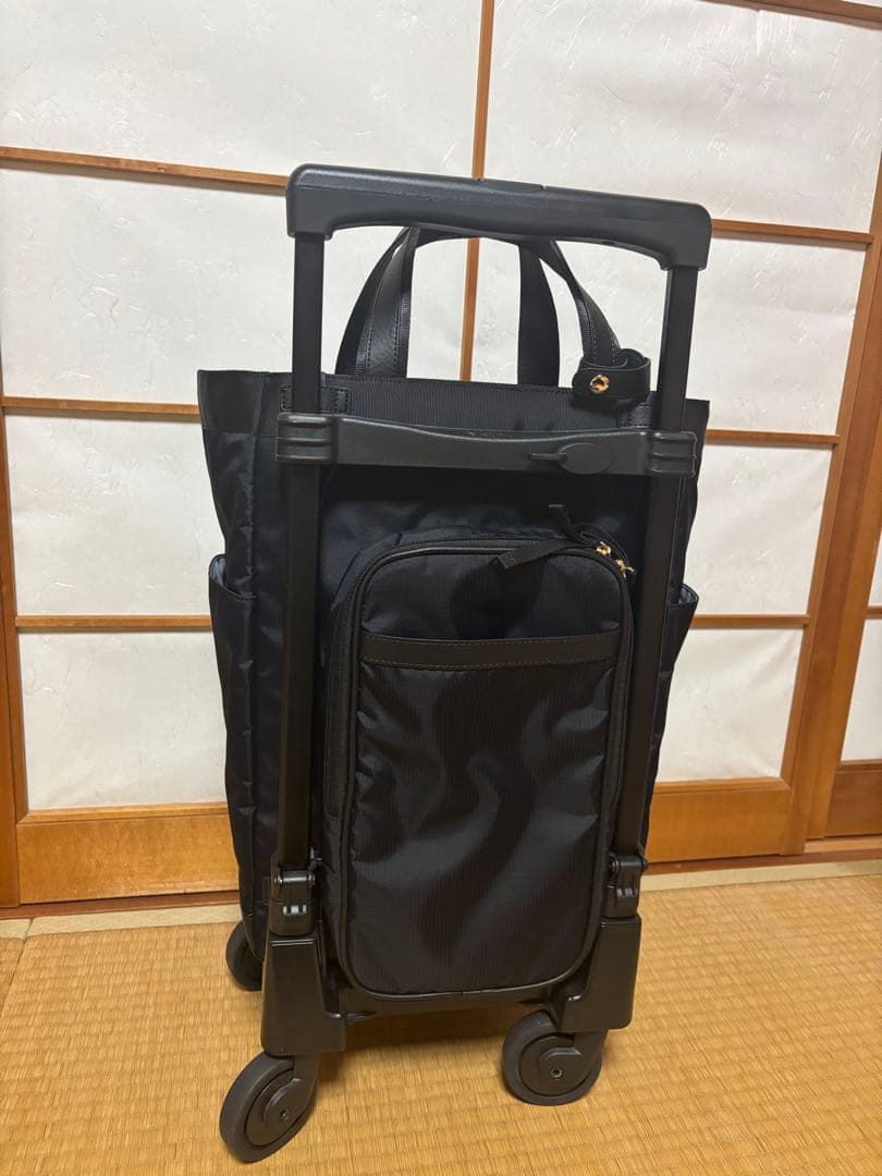 【美品】 スワニー ルバンド キャリーバッグ グログランリボン Lサイズ 4輪