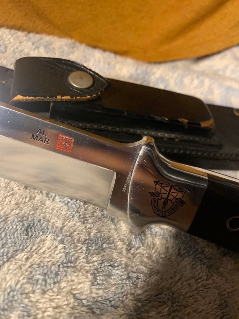 b*l様 希少品　アルマーナイフ　Al Mar SEKI刻印あり　廃盤ソフアタッ