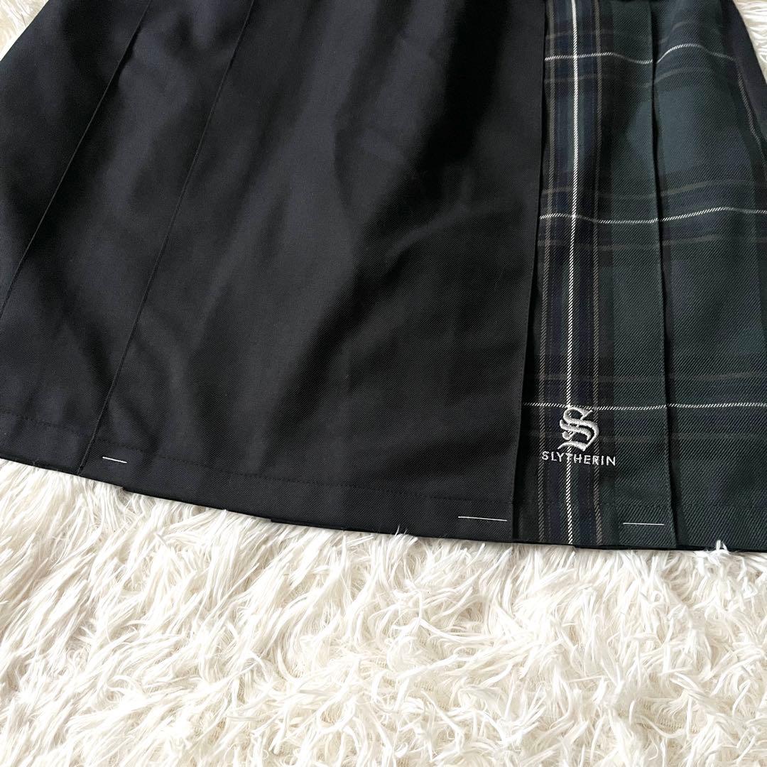 新品 EAST BOY スリザリン ミニスカート 無地×チェック ハリーポッター