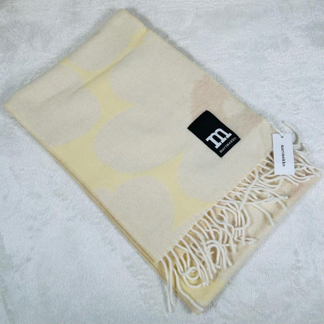 Marimekko マリメッコ ウニッコ ストール マフラー ライトイエロー