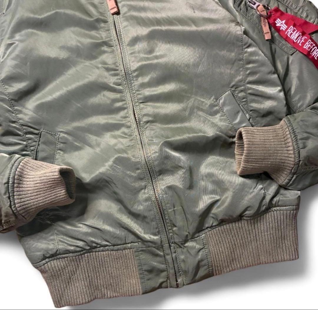 美品 USAモデル正規品 ALPHA MA-1 初期タグ フライトジャケット