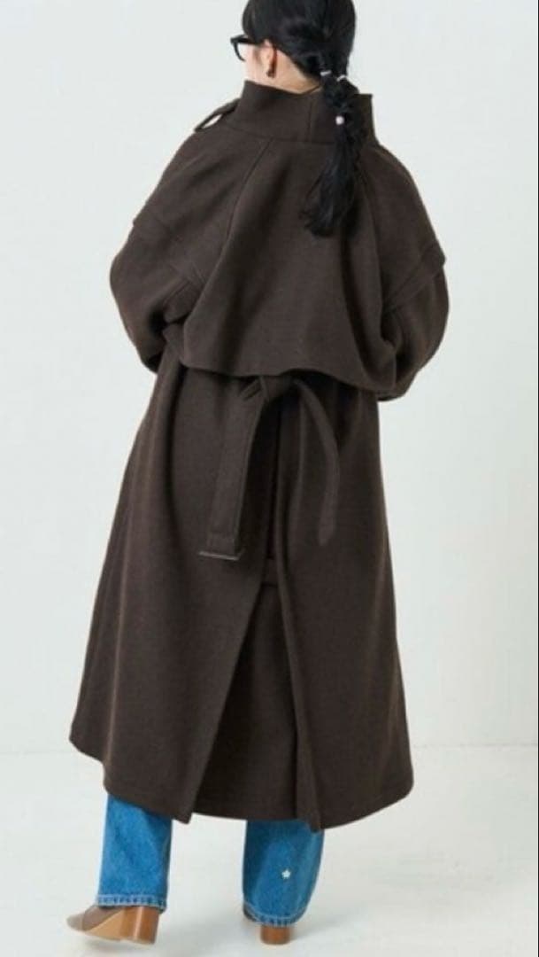 【新品】FREAK'S STORE メルトンライクウーリースタンドトレンチコート
