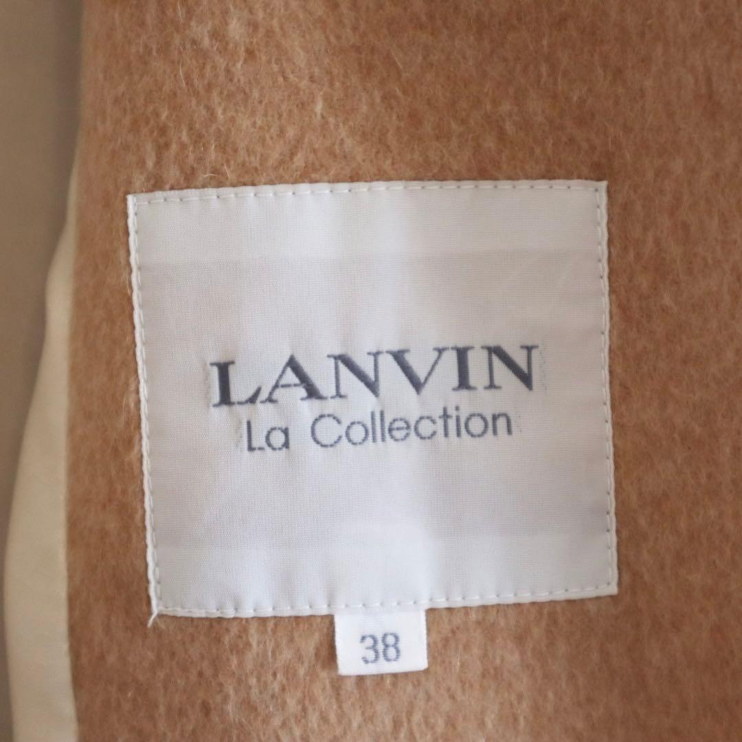 ランバン カシミヤ100% チェスターコート マキシ丈 ダブルブレスト ベージュ