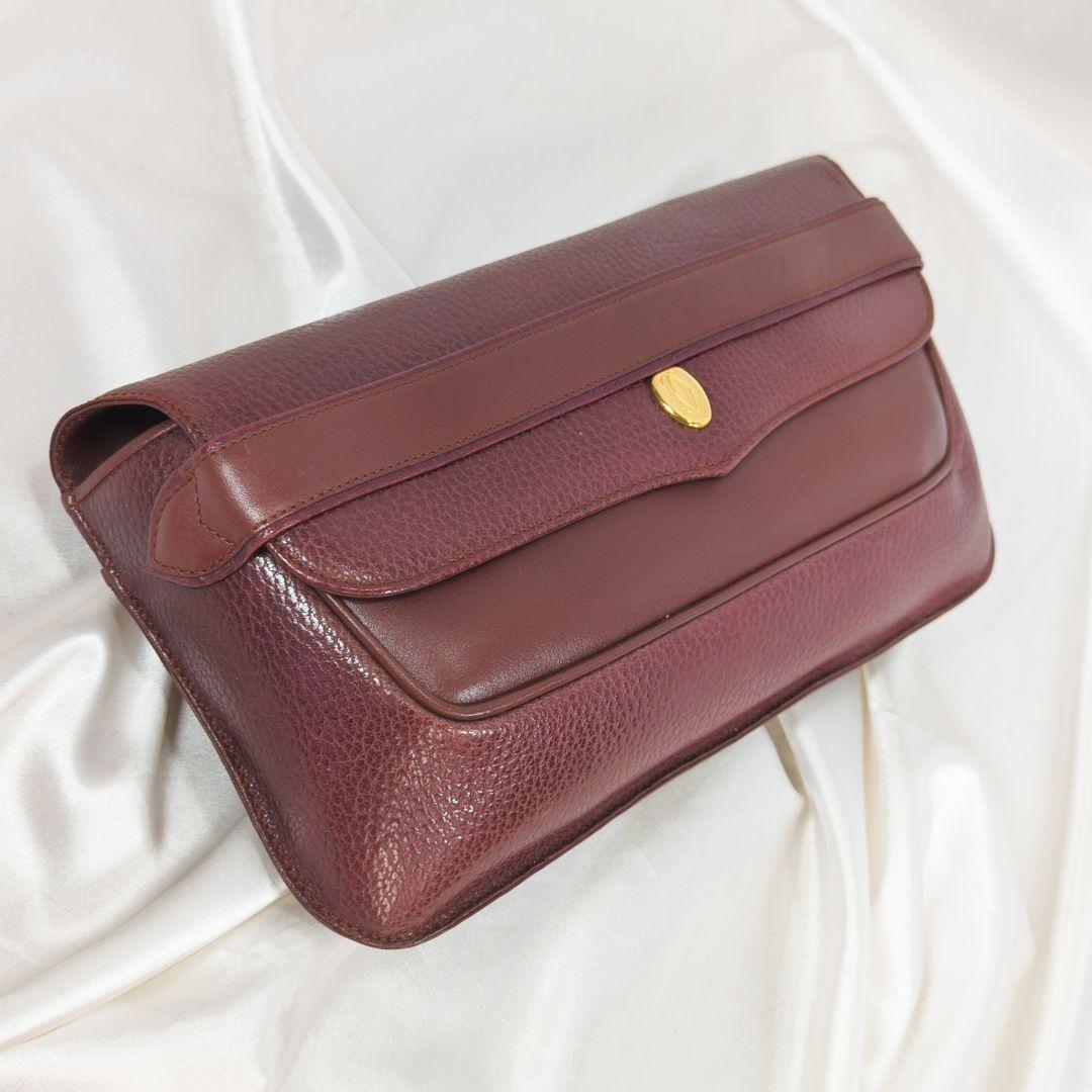 【極美品】 カルティエ マスト ドゥ クラッチバッグ 保存袋付き