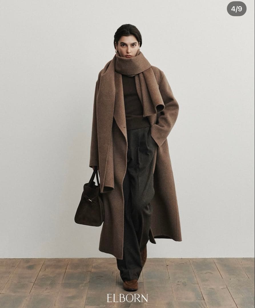 ジャケット・アウター ELBORN TATE CASHMERE HAND-MADE COAT