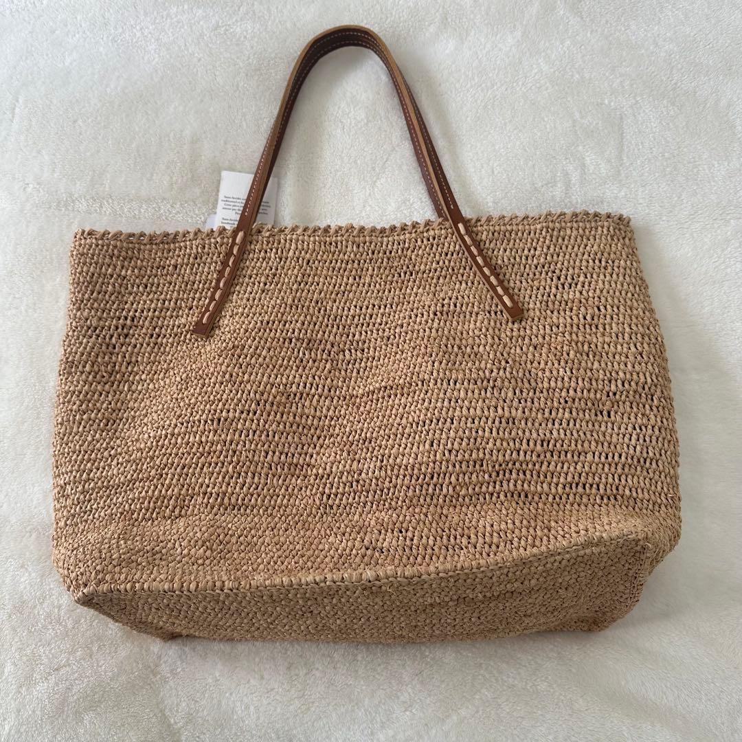 【新品・タグ・保存袋つき】サンアルシデ BEBY THE ラフィアトート A4