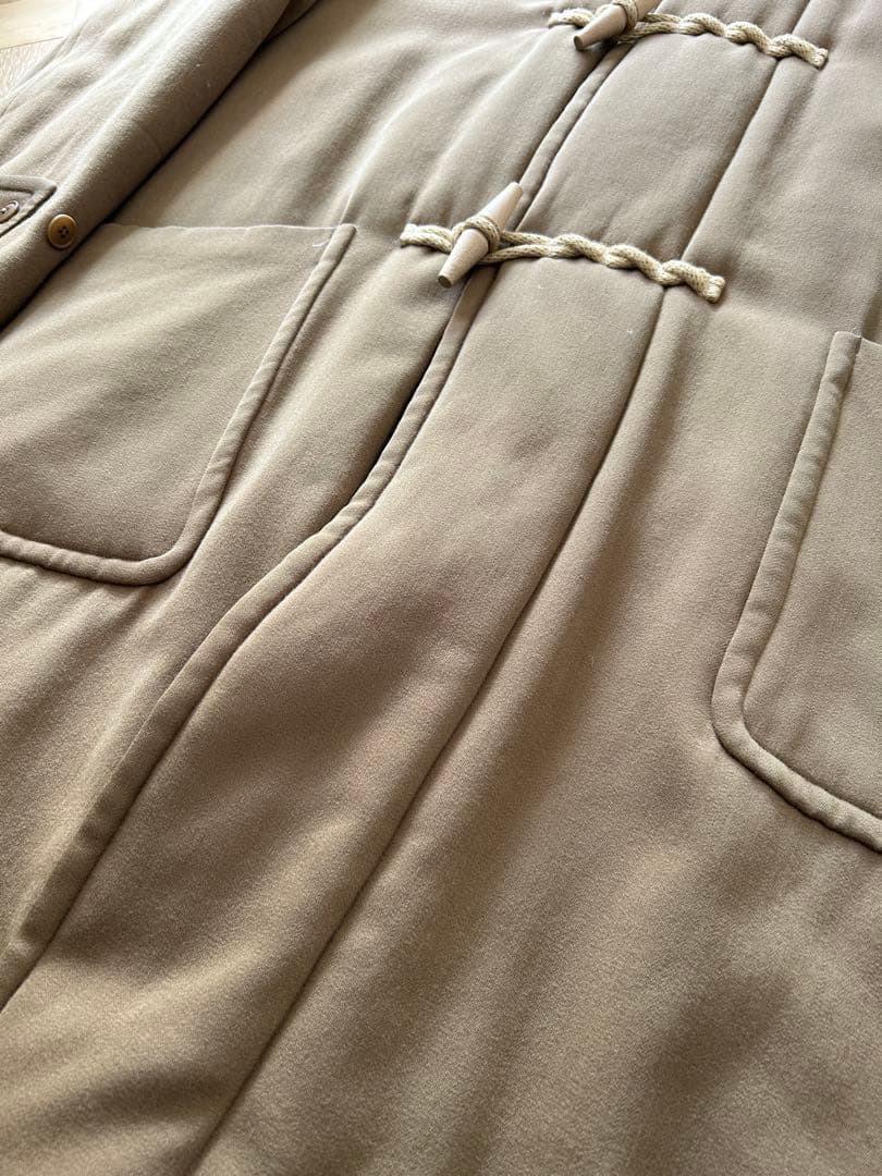 美品　17aw COMOLI ウール中綿ダッフルコート　キャメル　サイズ3