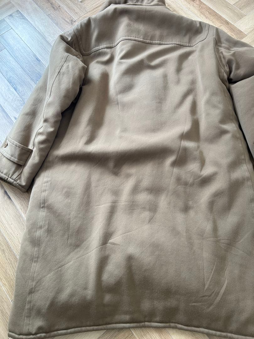 美品　17aw COMOLI ウール中綿ダッフルコート　キャメル　サイズ3