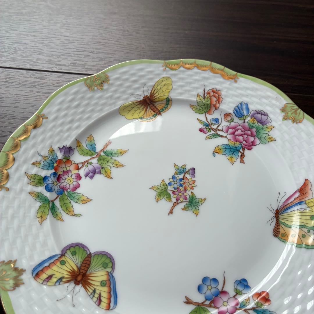 ヘレンド ヴィクトリアブーケ 皿 19cm 2枚セット