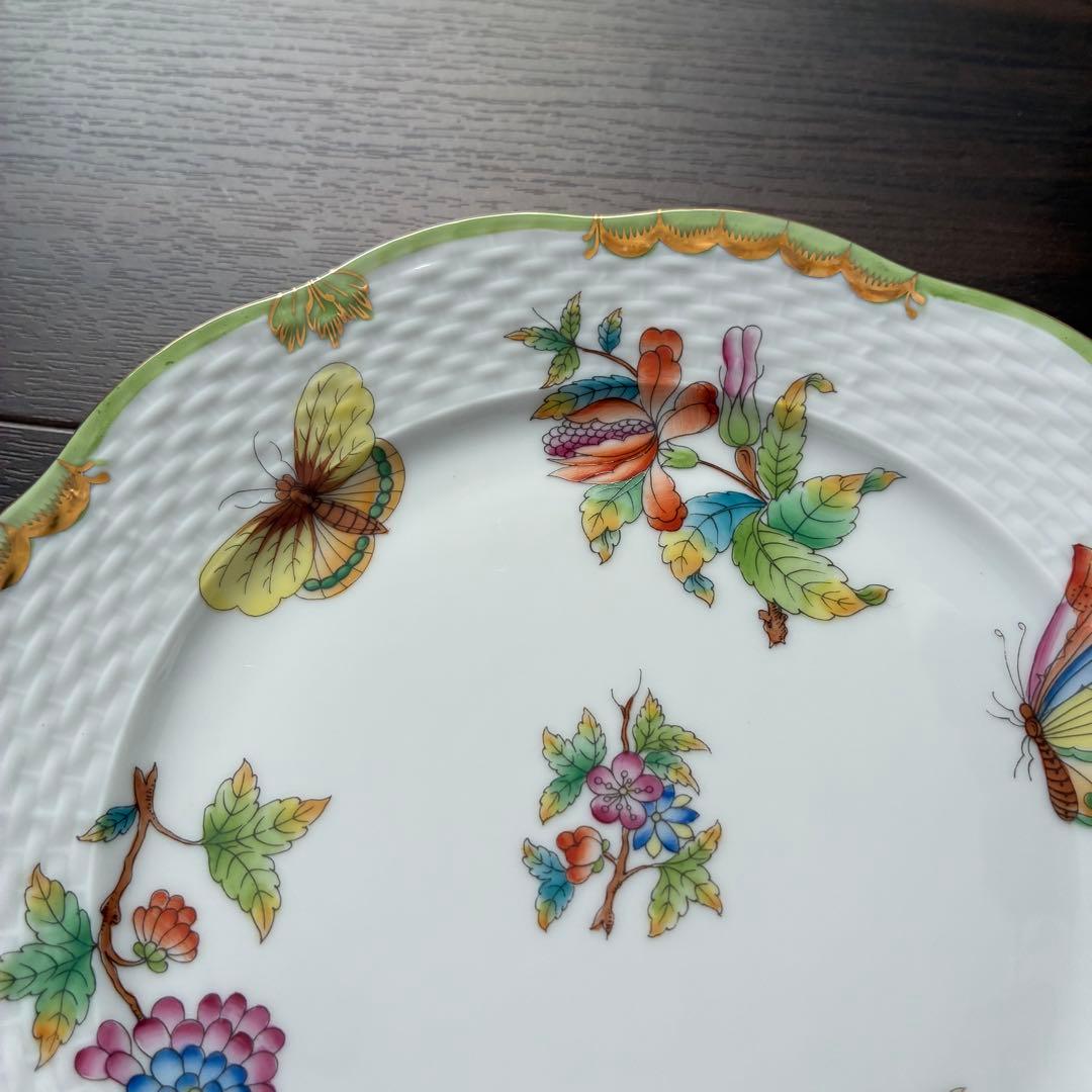 ヘレンド ヴィクトリアブーケ 皿 19cm 2枚セット