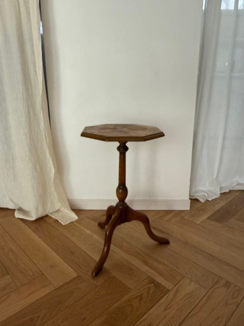 イギリス　アンティーク木製ワインテーブル/サイドテーブル